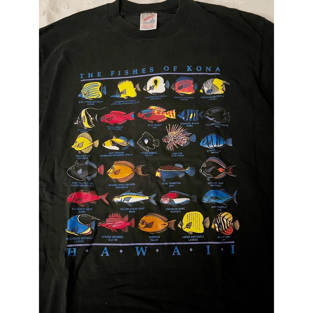 Vintage Fishes Of Kona Hawaii TShirt Gem